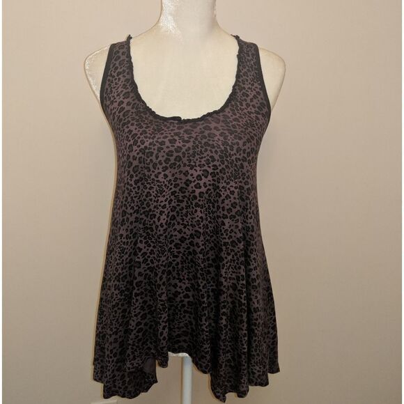 Anthropologie Tops - Splendid Purple Cheetah Tank Top XS